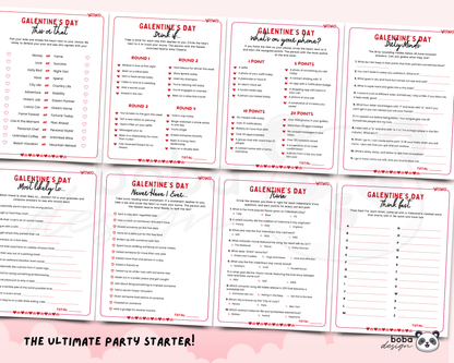 Printable Galentine’s Game Bundle - Fun Trivia for Girls’ Night