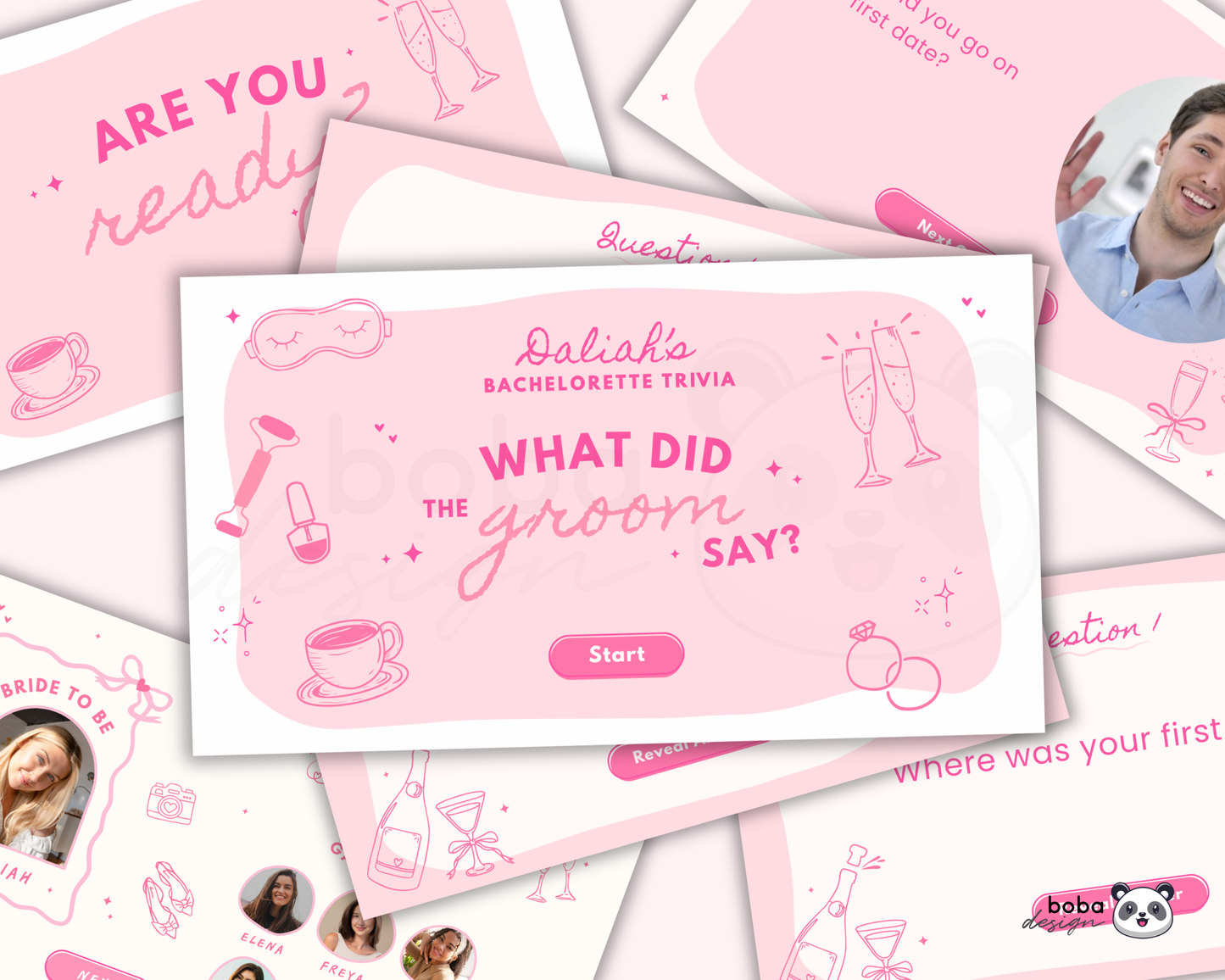 Pink Girls Gone Mild What Did the Groom Say - Bachelorette Game
