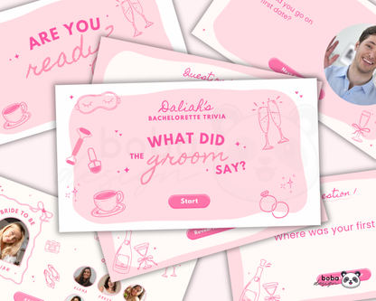 Pink Girls Gone Mild What Did the Groom Say - Bachelorette Game