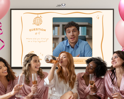 Custom Groom Head What Did the Groom Say Game Champagne