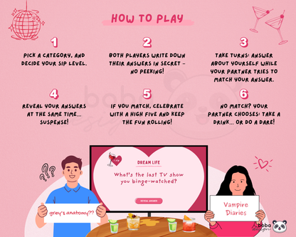 Couple Trivia Drinking Game – Editable Canva Template for Date Night