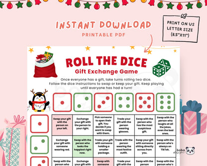 Roll the Dice Game - Funny Christmas Gift Exchange
