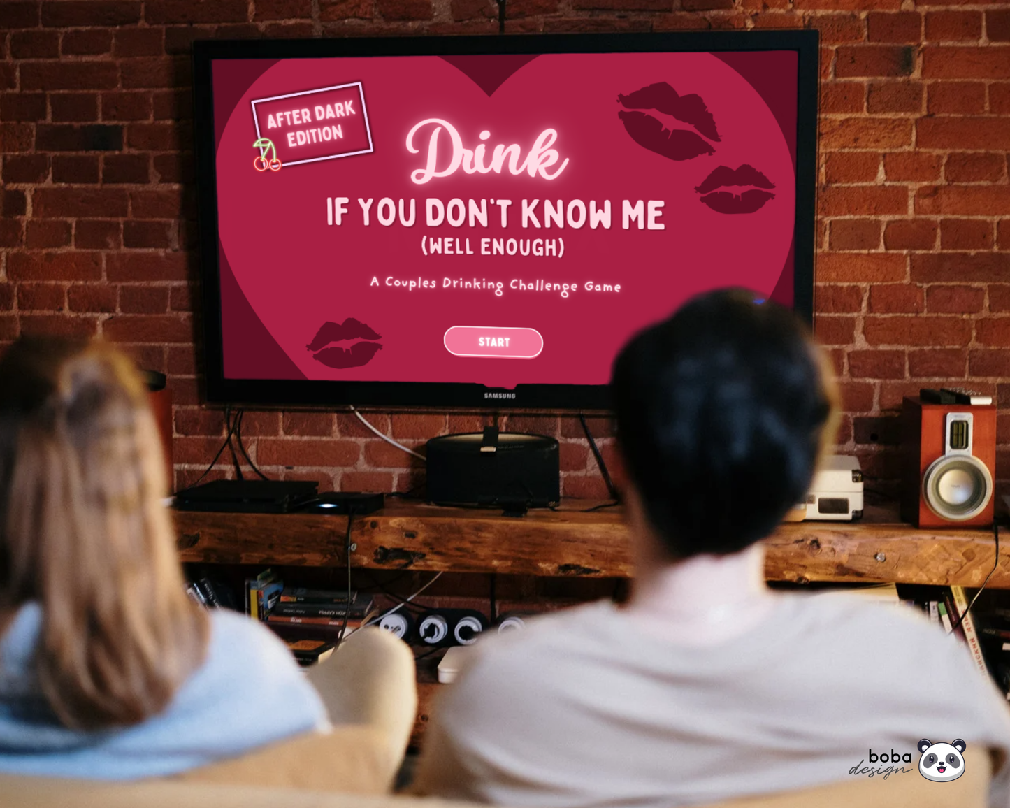 Spicy Couple Trivia Drinking Game – Editable Canva Template for Date Night