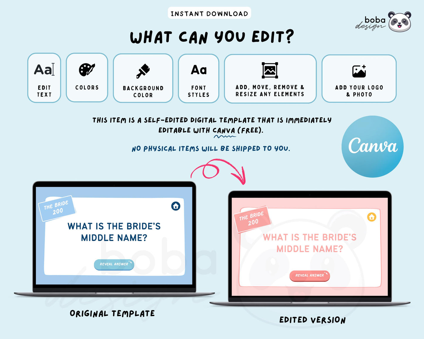 Last Toast on The Coast – Blue Bachelorette Jeopardy Game (Canva Template)