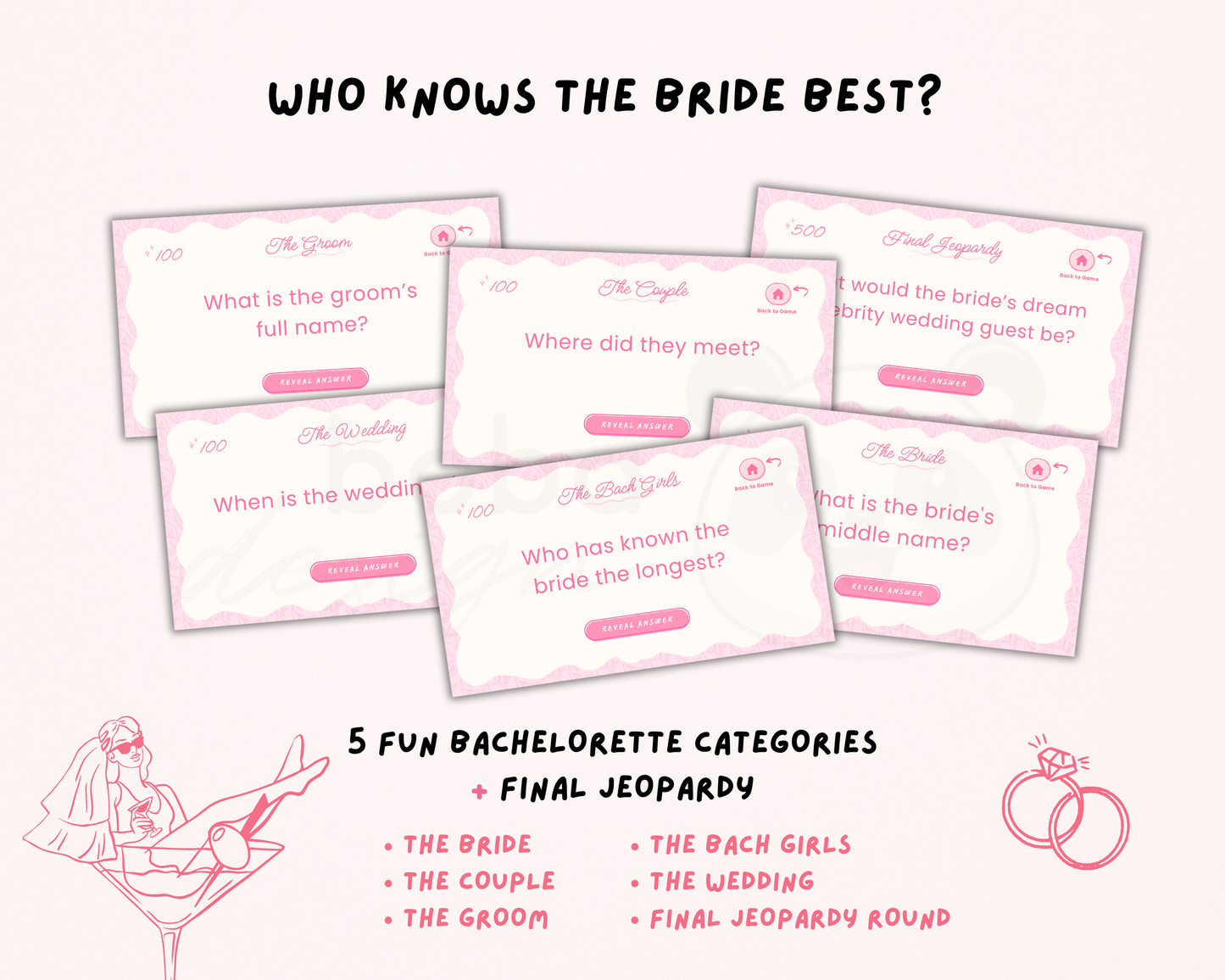Pinky Vibes – Bachelorette Jeopardy Game