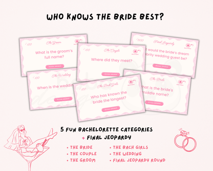Pinky Vibes – Bachelorette Jeopardy Game
