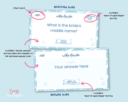 Last Toast on The Coast V2 – Blue Bachelorette Jeopardy Game (Canva Template)