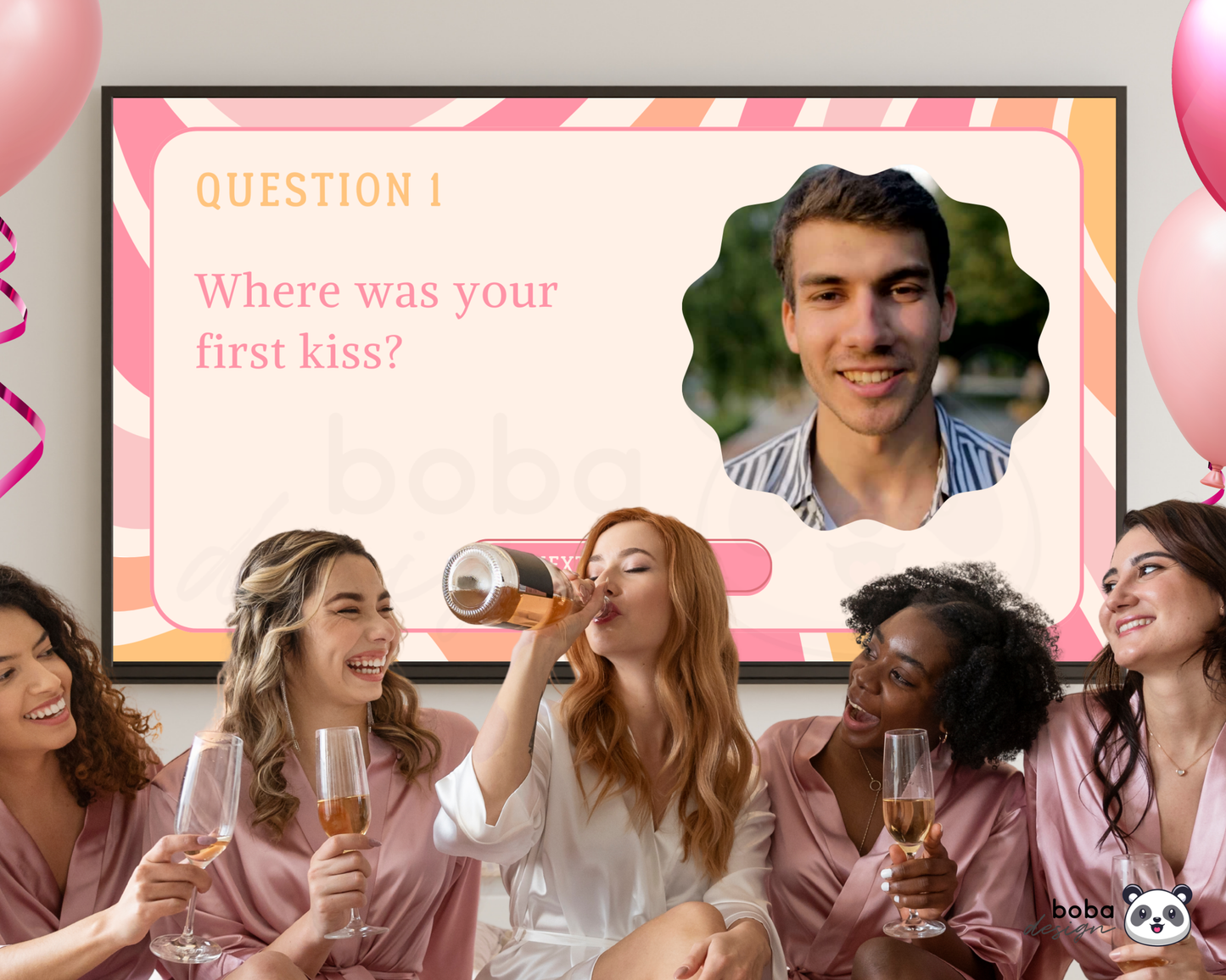 Retro Pastel Vibes What Did the Groom Say Game