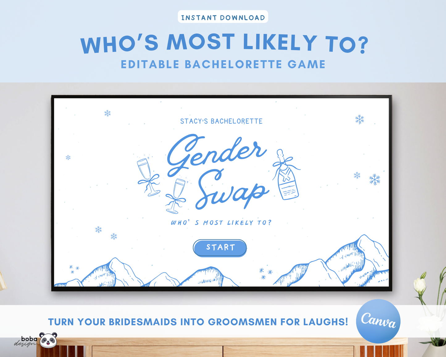 Apres Ski Gender Swap Bachelorette Game – Bridesmaids to Bridesmen