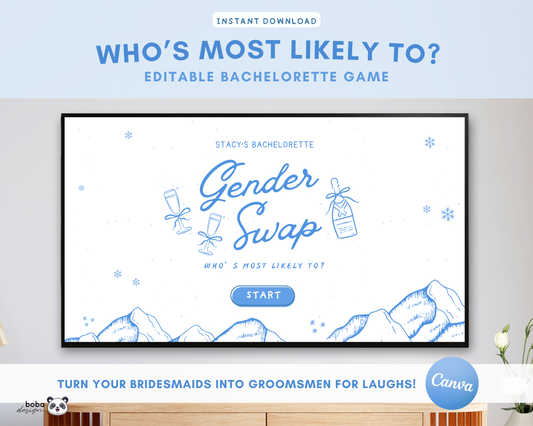 Apres Ski Gender Swap Bachelorette Game – Bridesmaids to Bridesmen