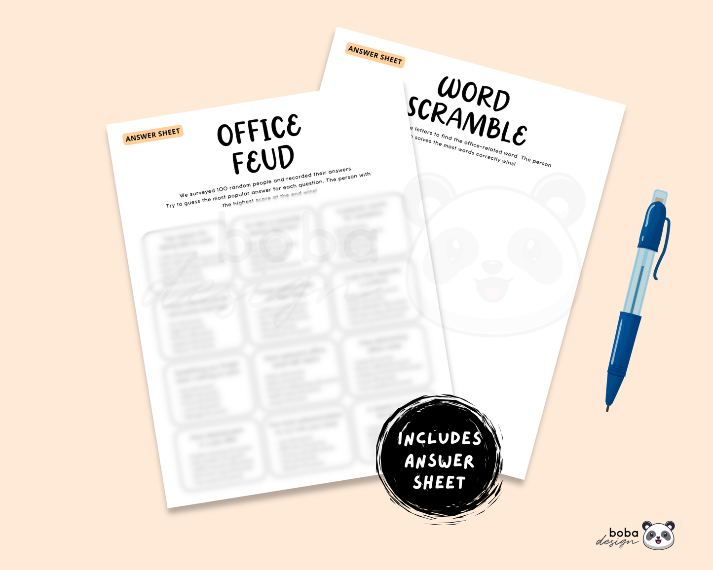 Office Game Bundle - Team Building, Icebreaker Games Printable