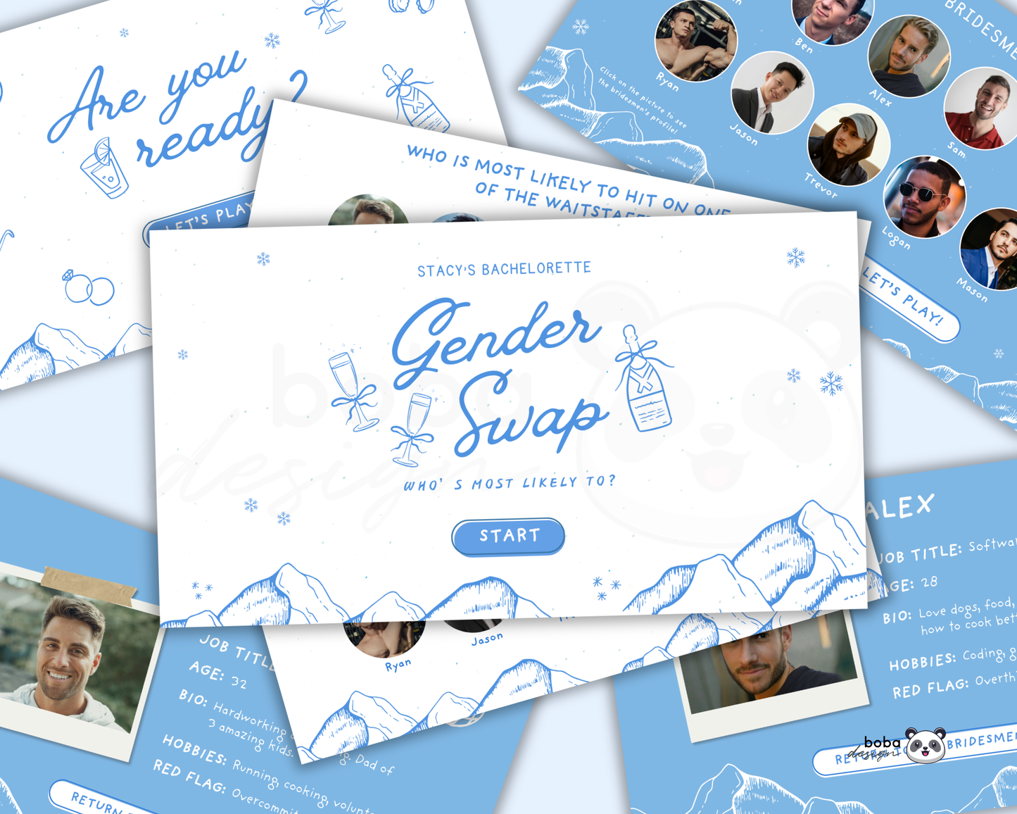 Apres Ski Gender Swap Bachelorette Game – Bridesmaids to Bridesmen