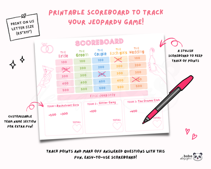 Final Fiesta Bachelorette Jeopardy Game