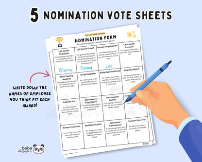76 Funny Call Center Employee Awards - Printable Appreciation Awards