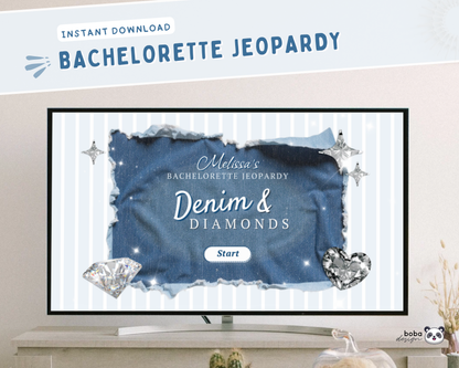 Denim and Diamonds Bachelorette Jeopardy Game