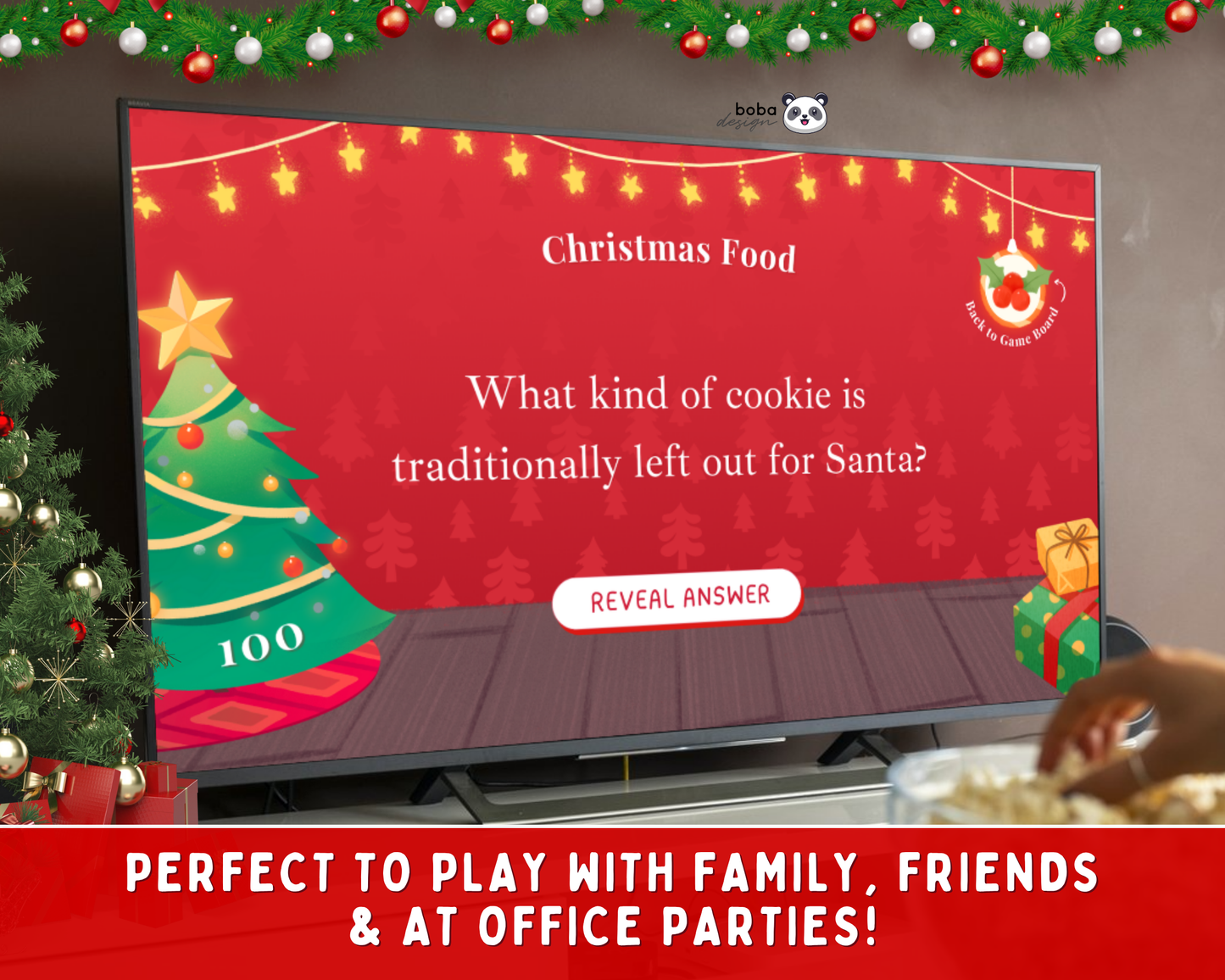 Editable Gingerbread Christmas Jeopardy Game