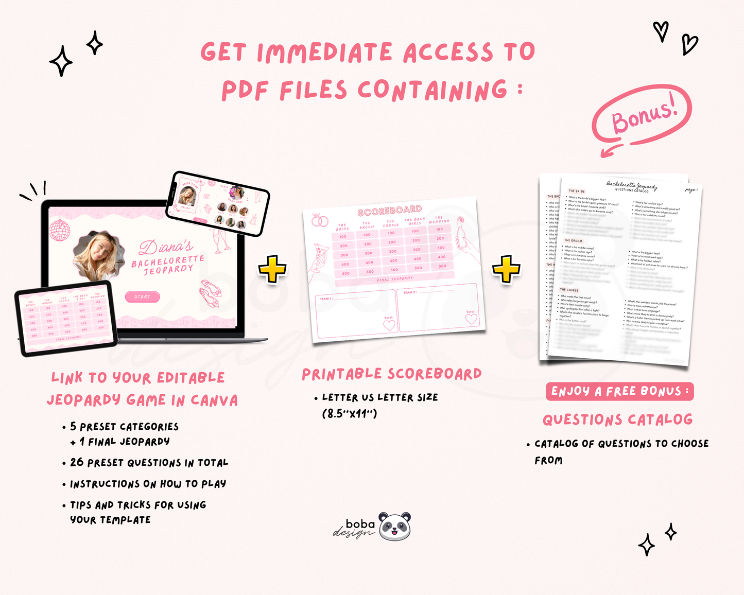 Pinky Vibes – Bachelorette Jeopardy Game