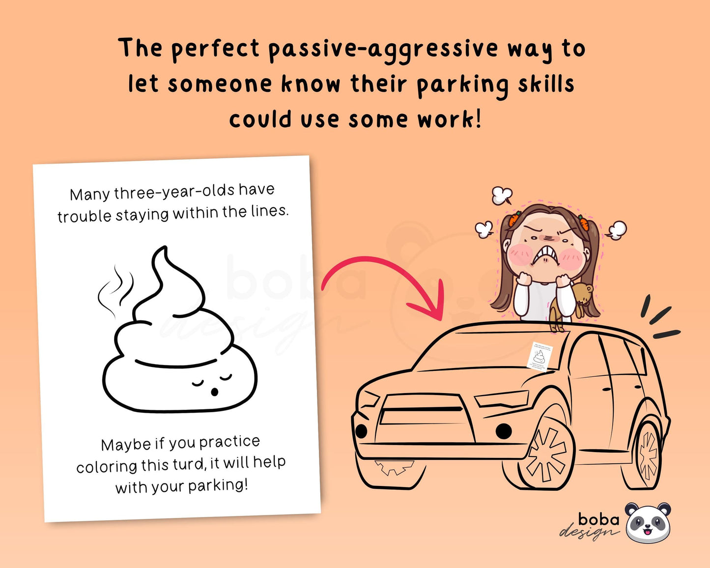 8 Funny Printable Bad Parking Tickets - Fake Parking Cards for Bad Drivers