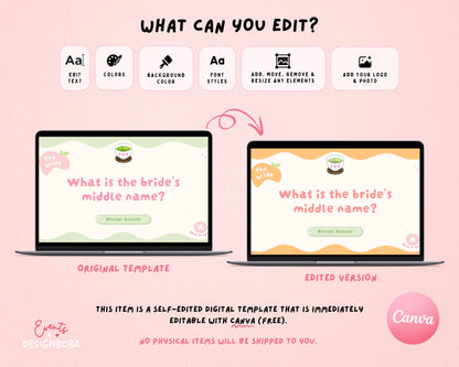 Matcha-Inspired Jeopardy Game – Tea Party Bachelorette (Canva Template)