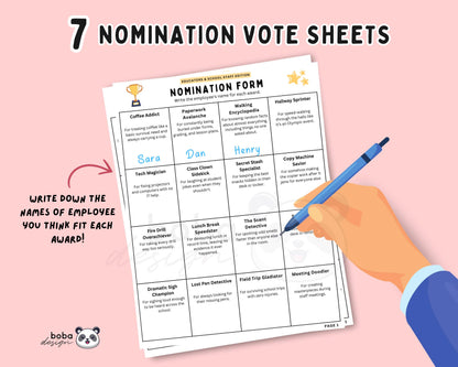 100 Printable Funny Teacher And School Staff Awards - Appreciation Awards