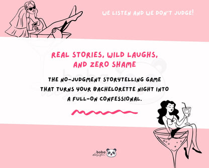 We Listen and We Don’t Judge – Viral TikTok Bachelorette Game (Printable)