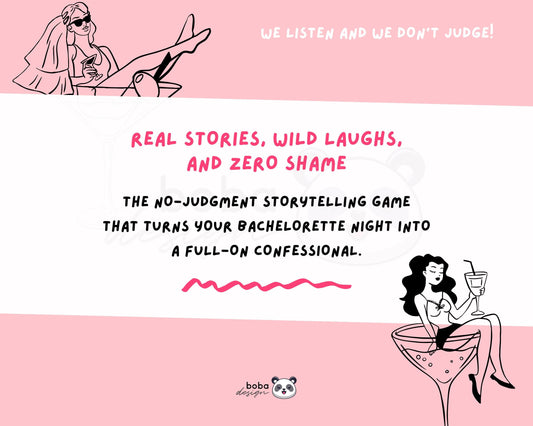 We Listen and We Don’t Judge – Viral TikTok Bachelorette Game (Printable)