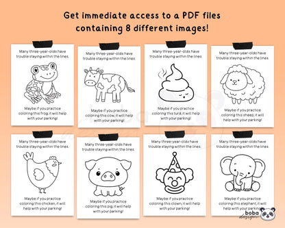 8 Funny Printable Bad Parking Tickets - Fake Parking Cards for Bad Drivers
