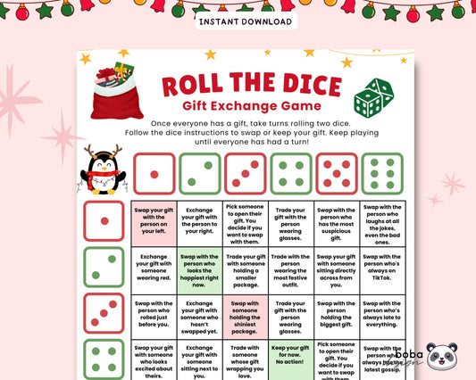 Roll the Dice Game - Funny Christmas Gift Exchange