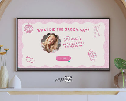 Pinky Vibes What Did the Groom Say – Bachelorette Game