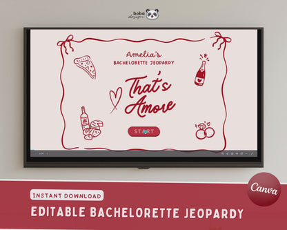 That's Amore Bachelorette Jeopardy Game
