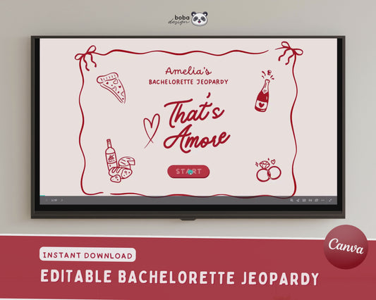 That's Amore Bachelorette Jeopardy Game
