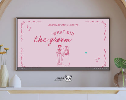 Pink Ribbons What Did the Groom Say Game