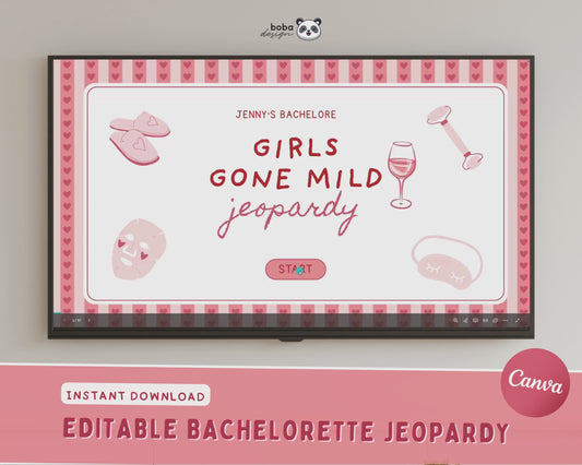 Heart Girls Gone Mild Bachelorette Jeopardy Game