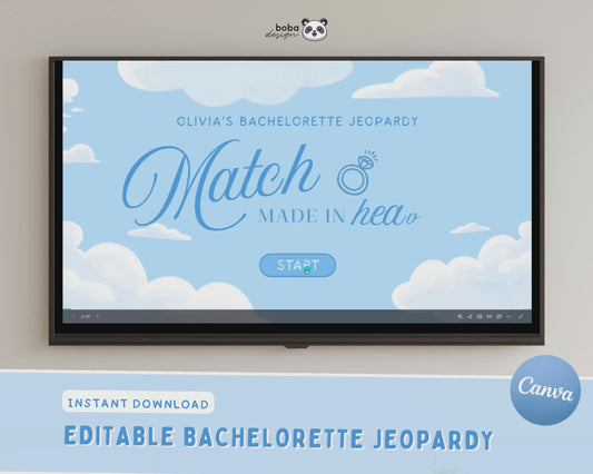 Match Made In Heaven Bachelorette Jeopardy Game