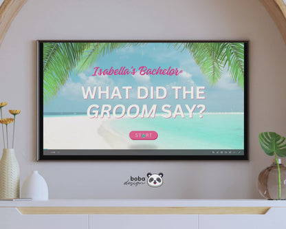 Bach Island What Did the Groom Say Game
