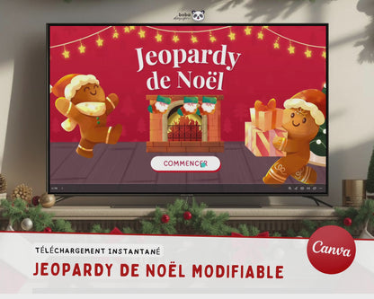 Jeopardy de Noël – Jeu interactif en français pour les fêtes