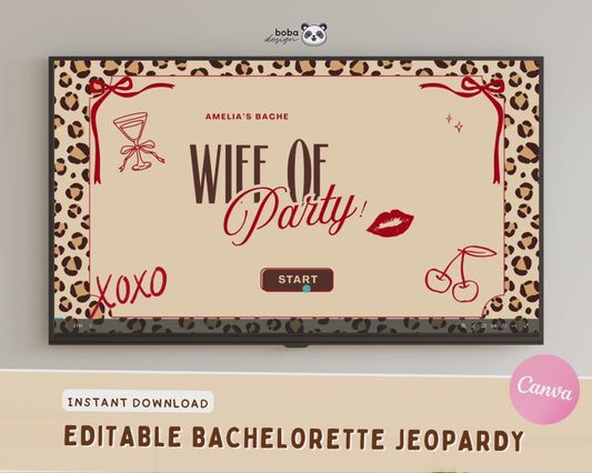 Wife of The Party - Bachelorette Jeopardy Game