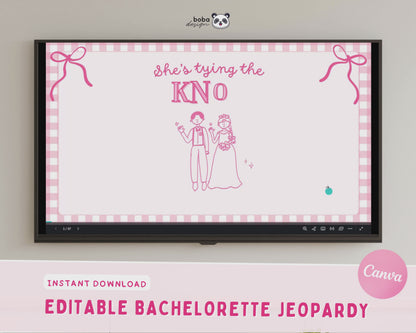 She's Tying the Knot Bachelorette Jeopardy Game