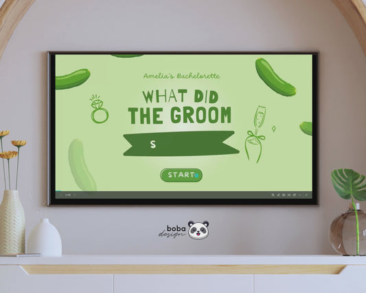 Last Pickle She'll ever Tickle - What Did the Groom Say Game