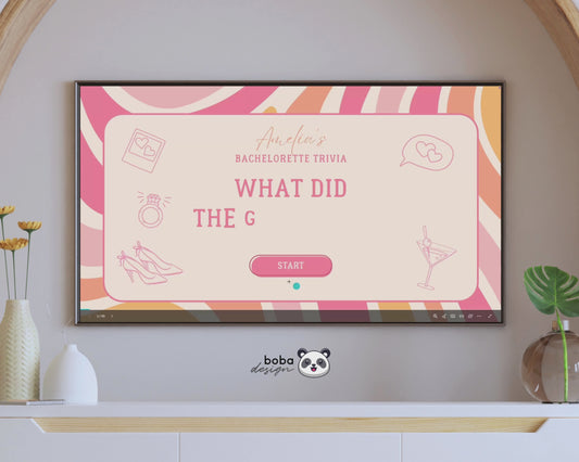 Retro Pastel Vibes What Did the Groom Say Game