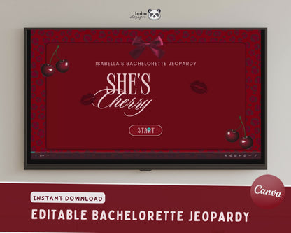She's the Cherry on Top Bachelorette Jeopardy Game