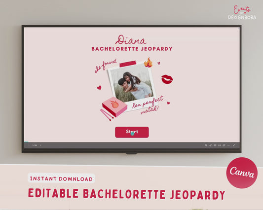 She Found Her Perfect Match – Bachelorette Jeopardy Game (Canva Template)