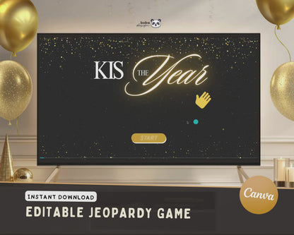 New Years Jeopardy Game - Holiday Trivia