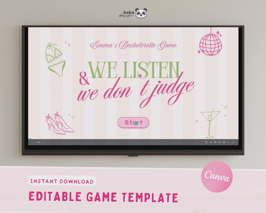 We Listen and we Don't Judge Bachelorette Game - Margs and Matrimony