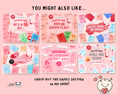 Red Flag or Green Flag Game – Drinking Game for Girls’ Night, Bachelorette, or Party